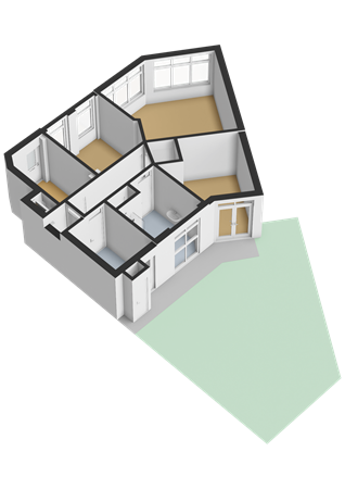 Floorplan - Reinwardtstraat 34, 2522 AD Den Haag